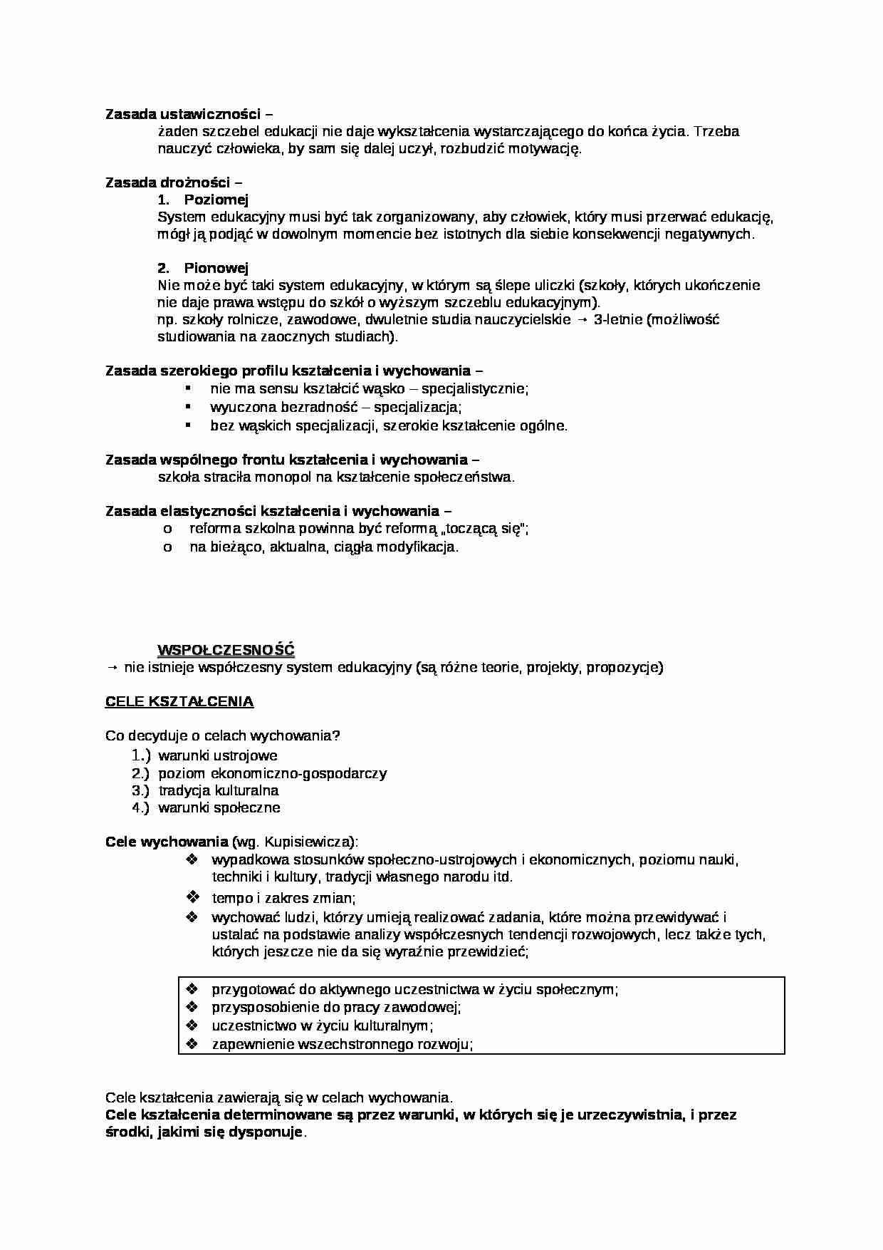 Zasada ustawiczności - omówienie - strona 1