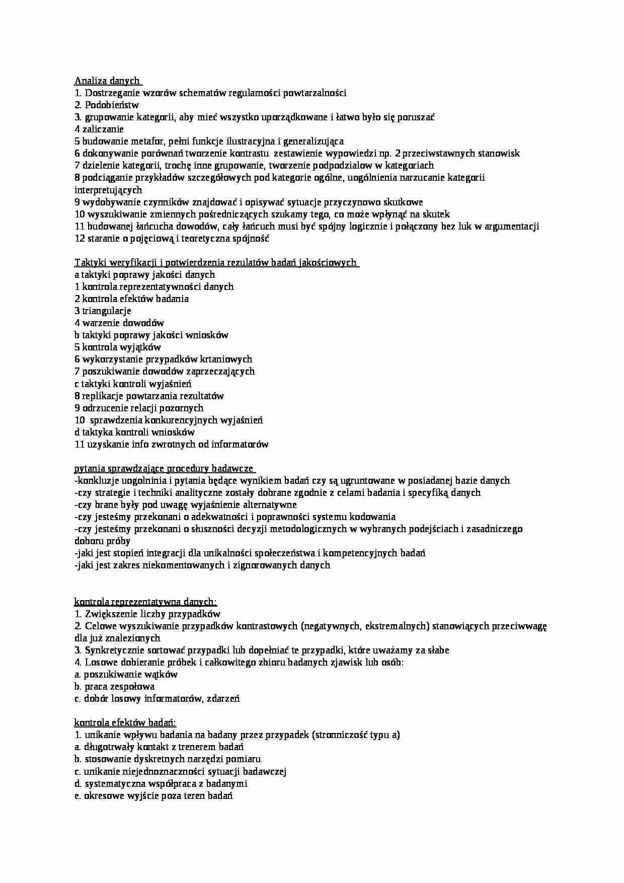 Analiza danych - omówienie - strona 1
