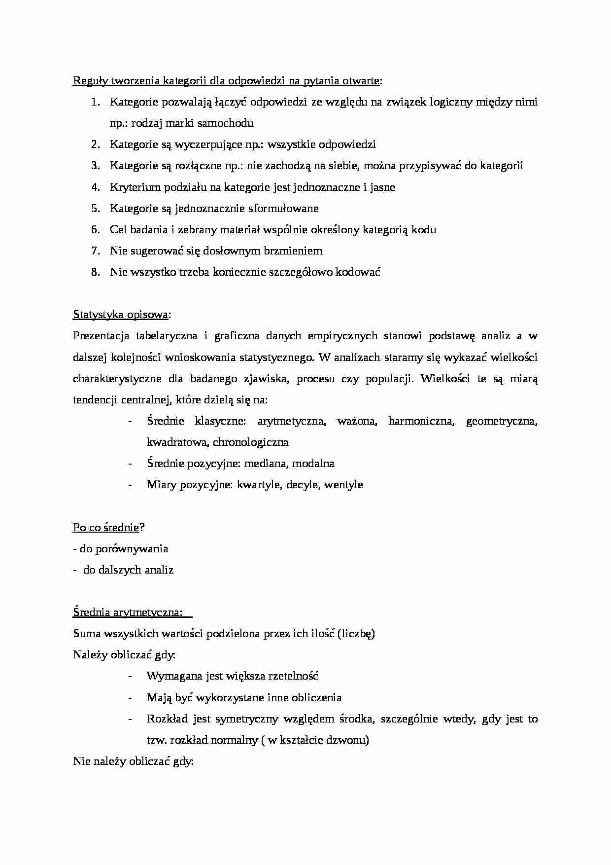 Reguły tworzenia kategorii - omówienie - strona 1