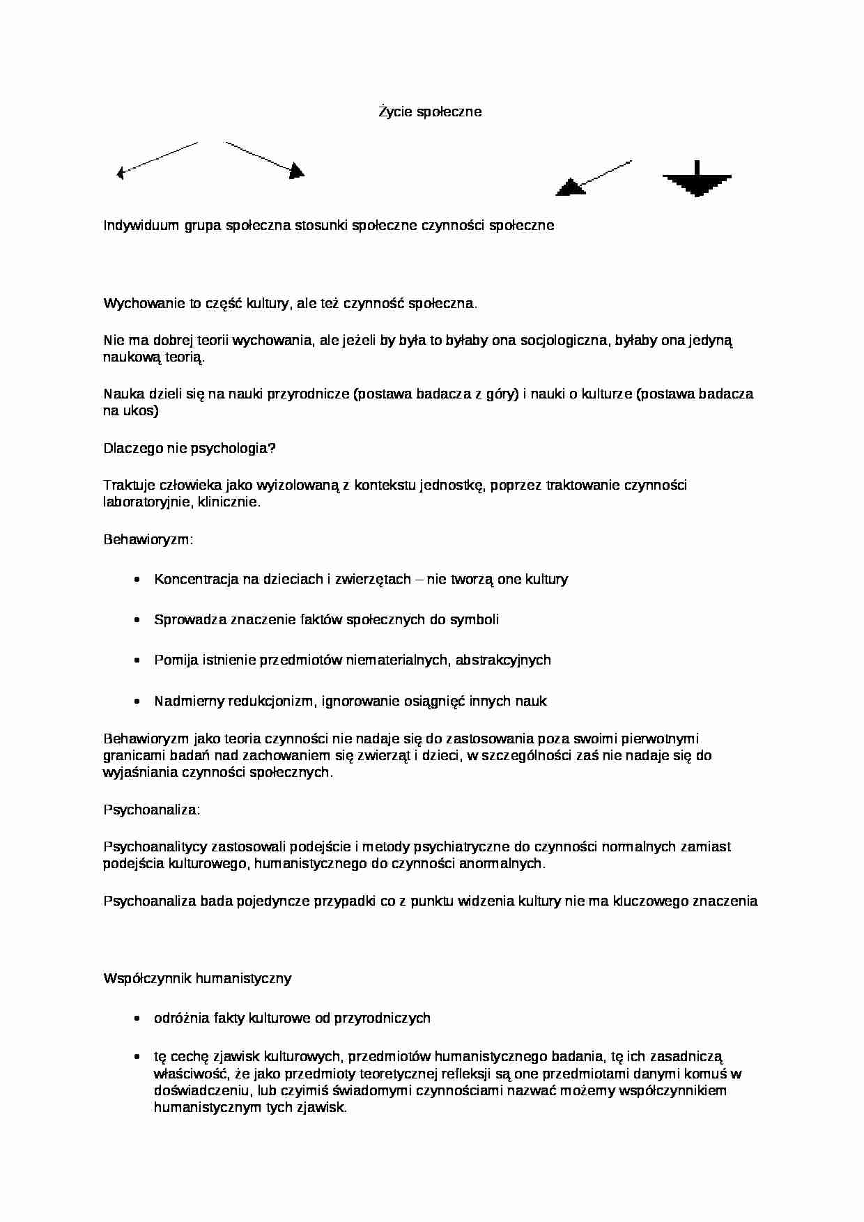 Życie społeczne  - omówienie - strona 1