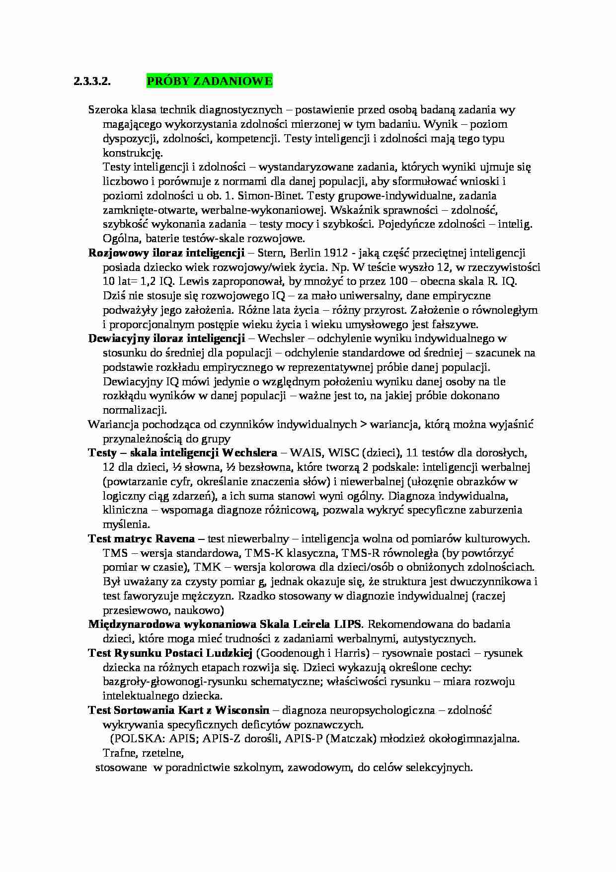 Próby zadaniowe - omówienie - strona 1