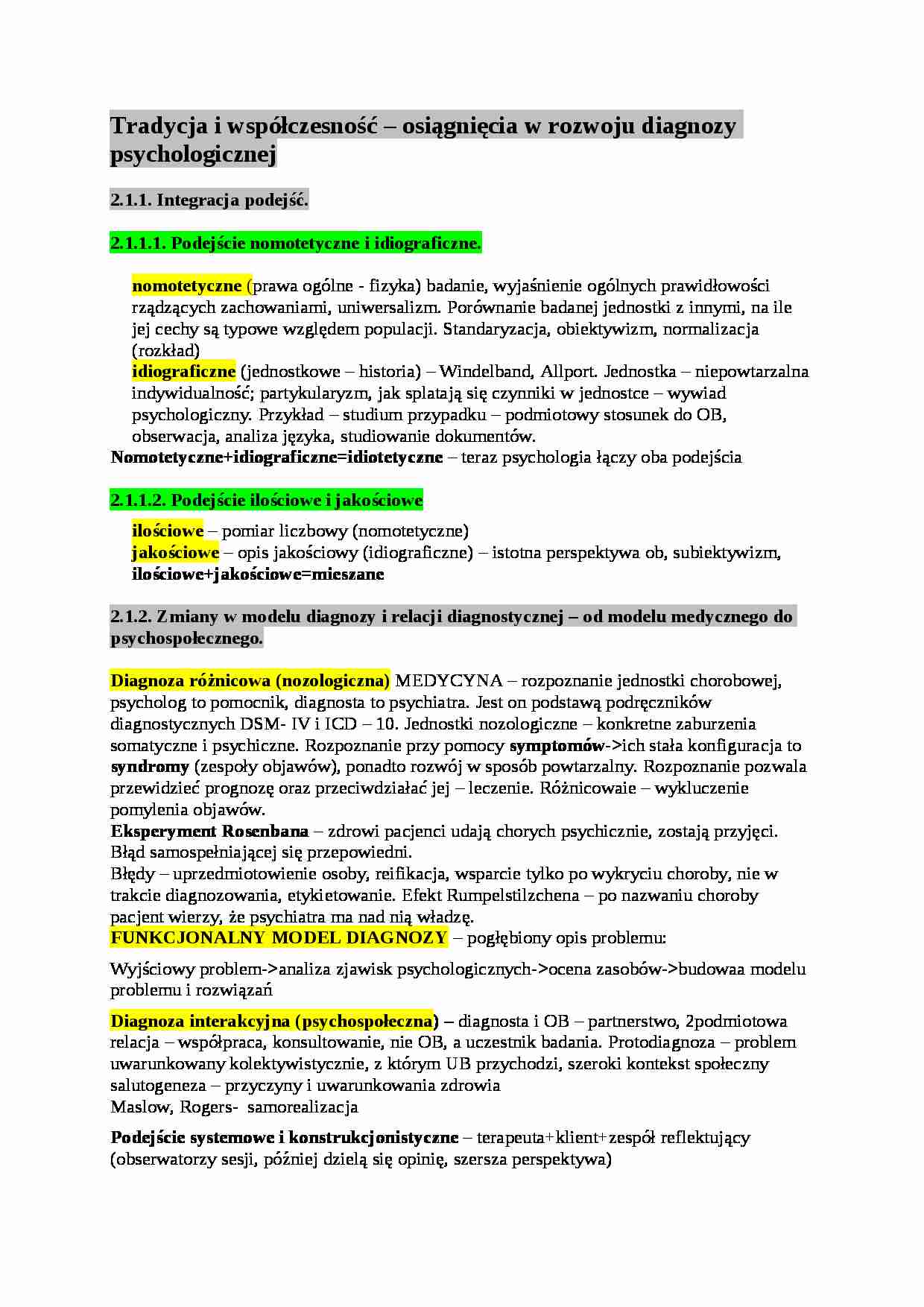 Tradycja i współczesność - omówienie - strona 1