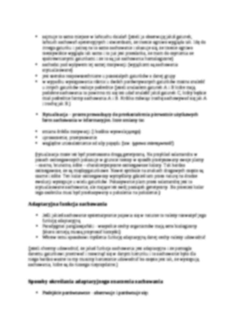 Ewolucja zachowania - wykład 7  - strona 3