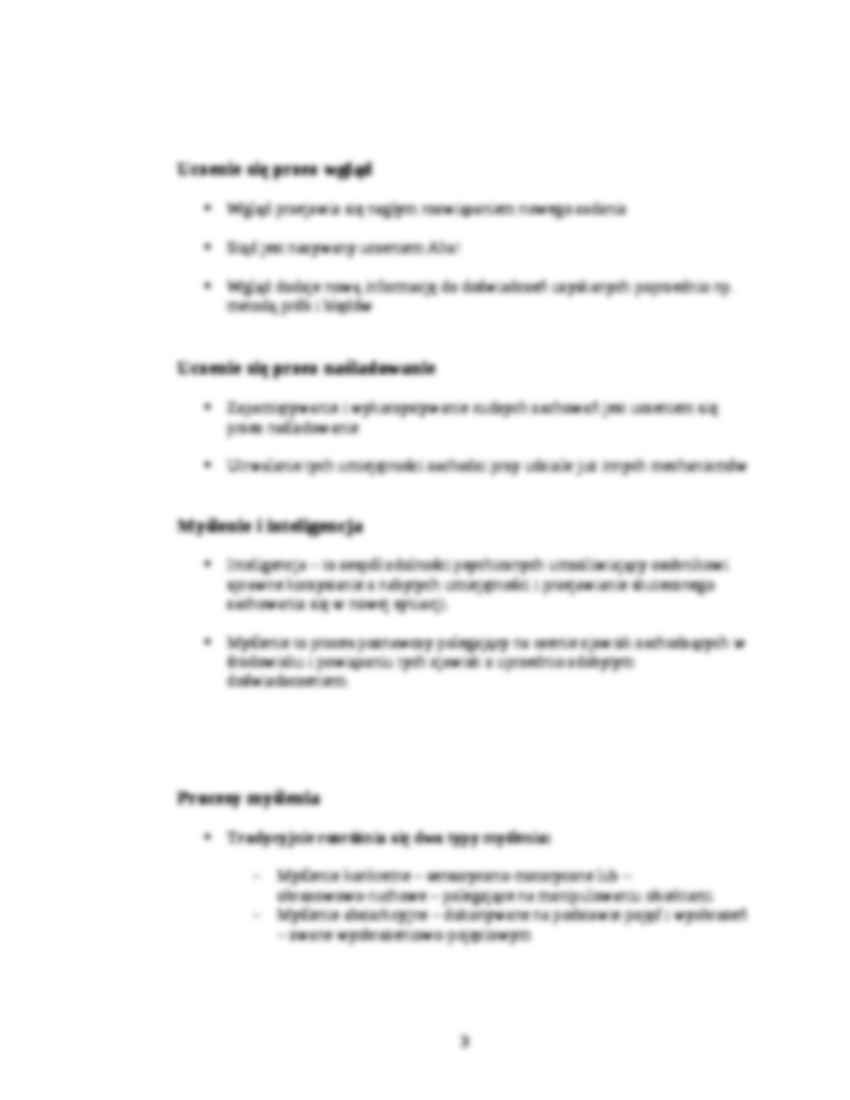 Procesy uczenia się - omówienie - strona 3