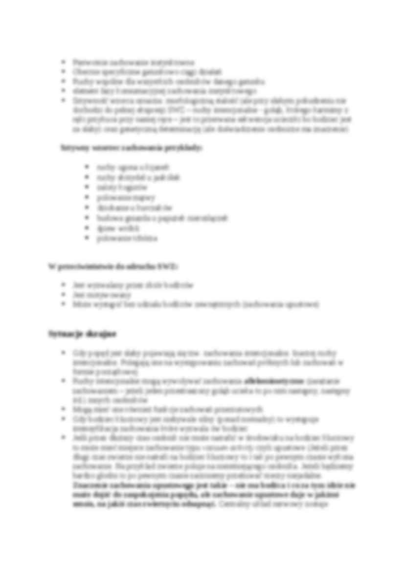 Zachowania upustowe i konflikt popędów - wykład 4 - strona 3