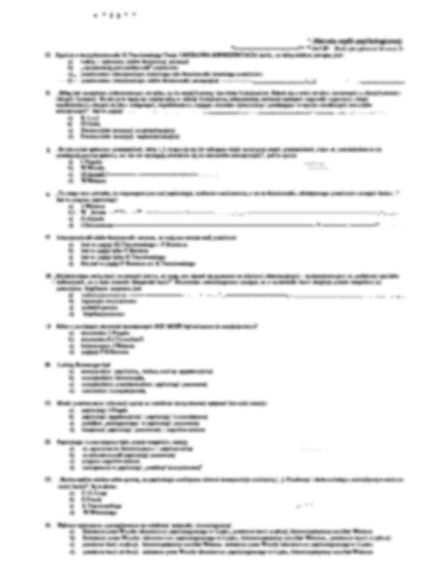 Historia myśli psychologicznej - test - strona 2