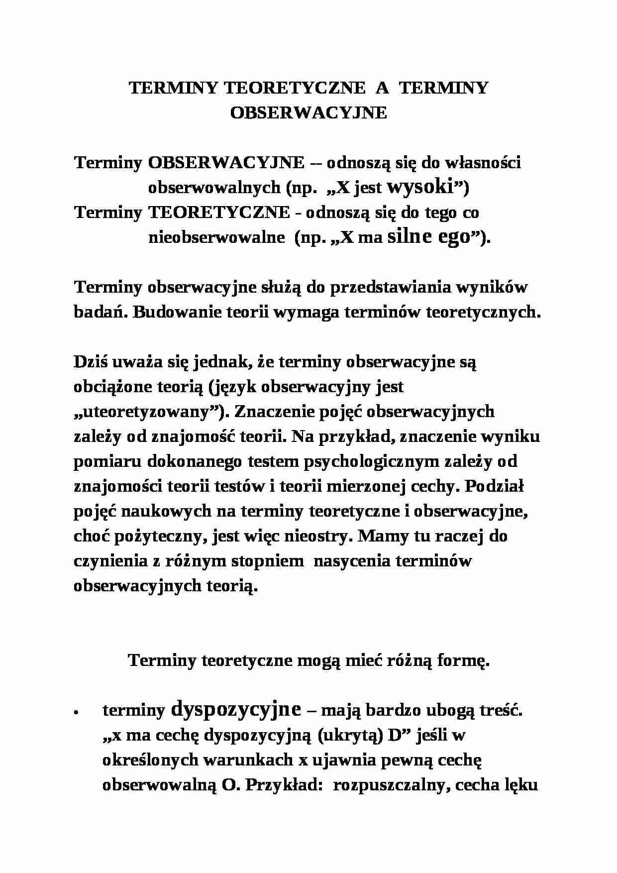 Terminy obserwacyjne - omówienie - strona 1