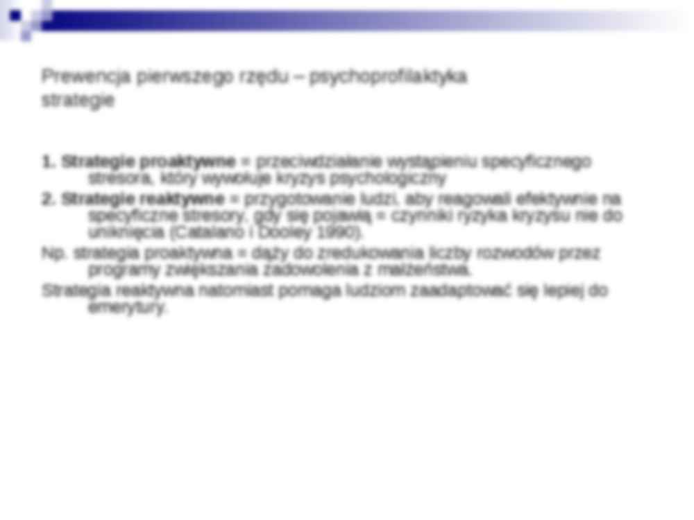Zapobieganie kryzysom i zaburzeniom psychicznym   - strona 3