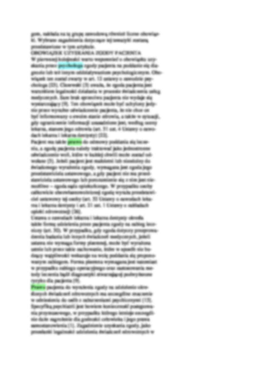 Obowiązki psychologa - ustawodawstwo - omówienie - strona 2