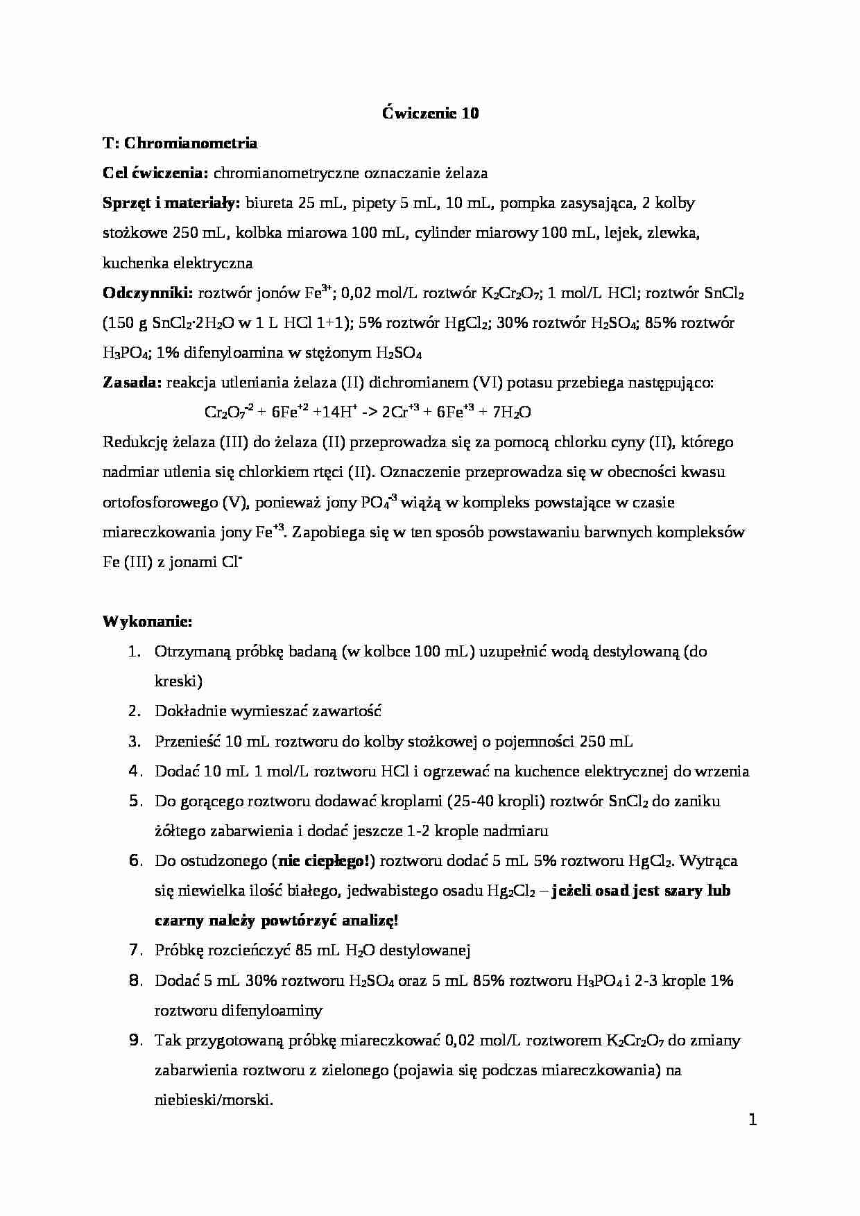 Chriomanometria - wykład - strona 1