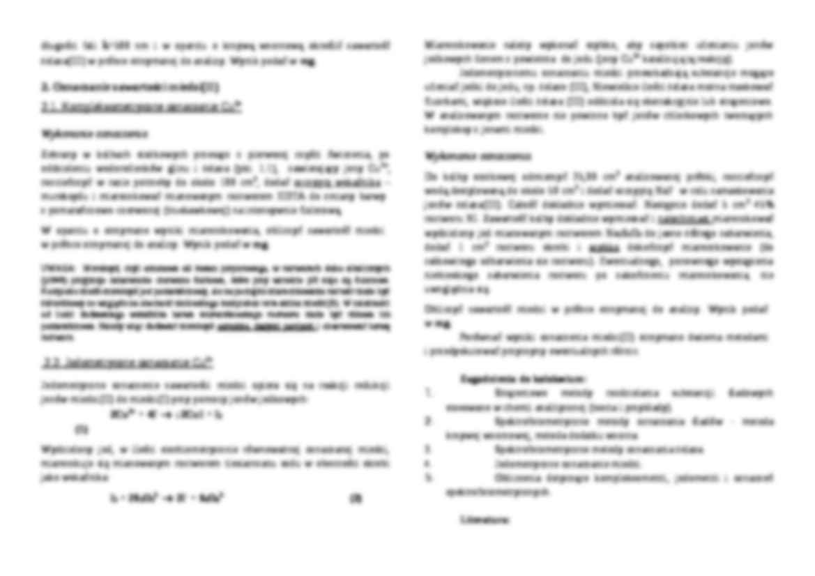 Wykład - Oznaczanie śladowych ilości Fe3+ obok Cu2+ - strona 2