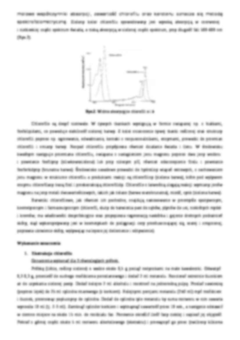 Ćwiczenia - oznaczanie chlorofilu - strona 2