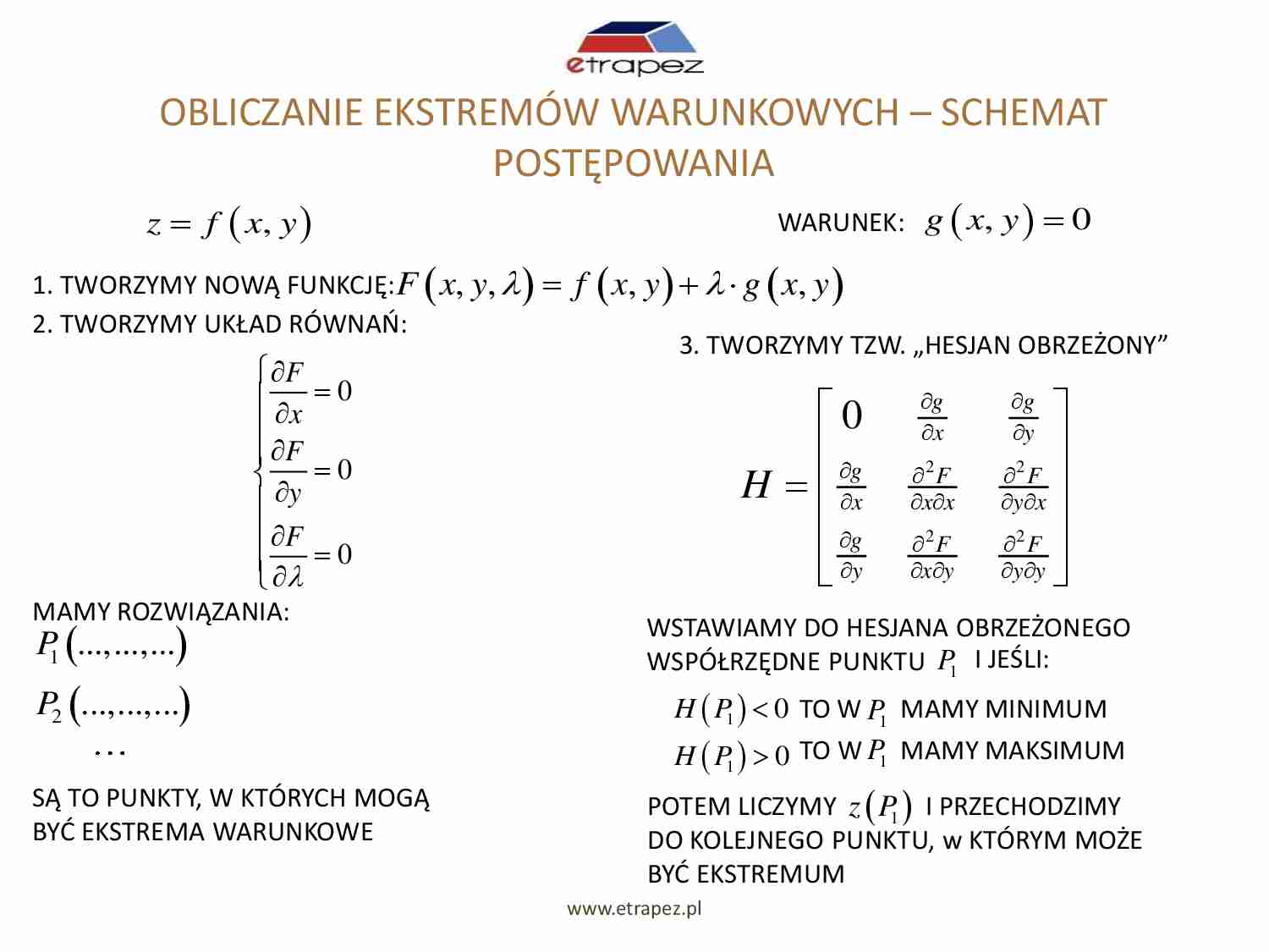 Wykład - funkcje wielu zmiennych - strona 1