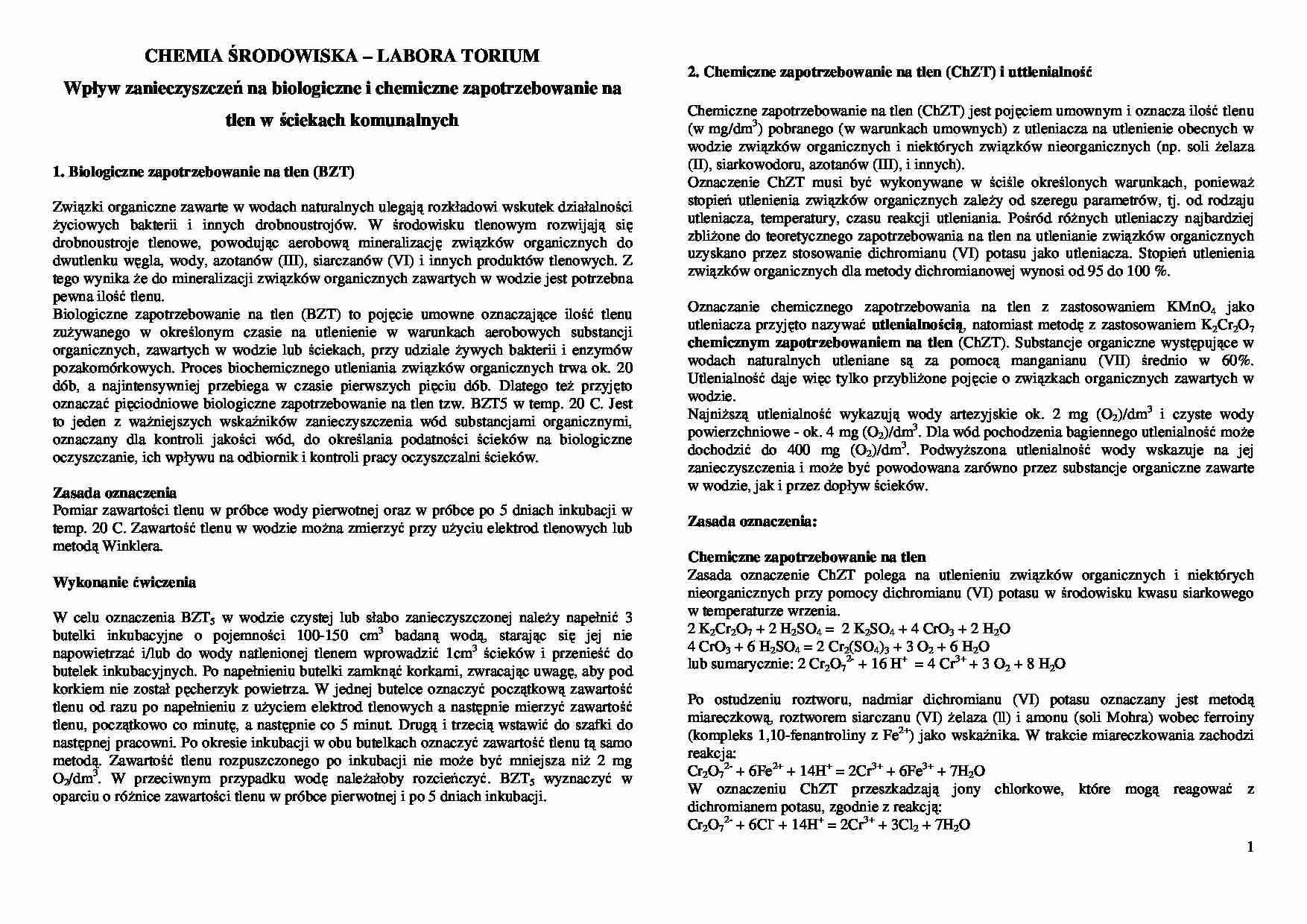 wykład - wpływ zanieczyszczeń - strona 1