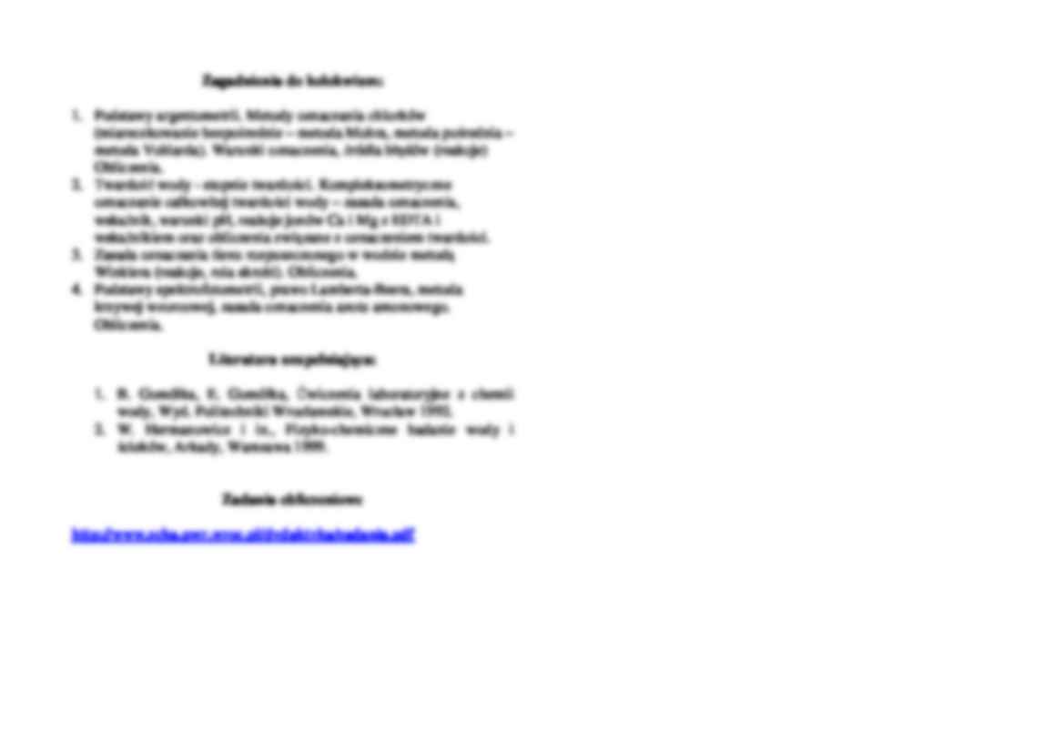 Chemia analityczna - ćwiczenia - metoda kompleksometryczna - strona 3