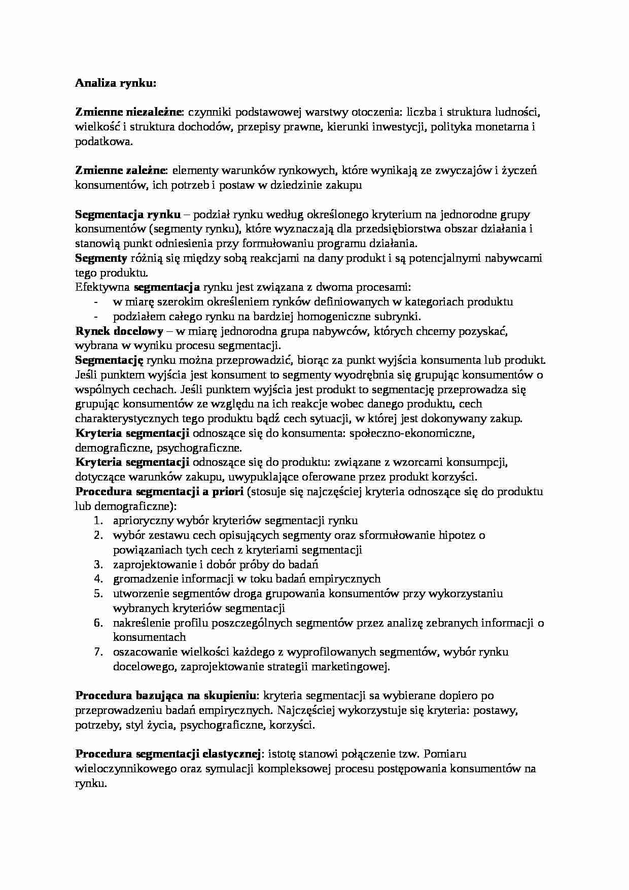 marketing strategiczny - strona 1