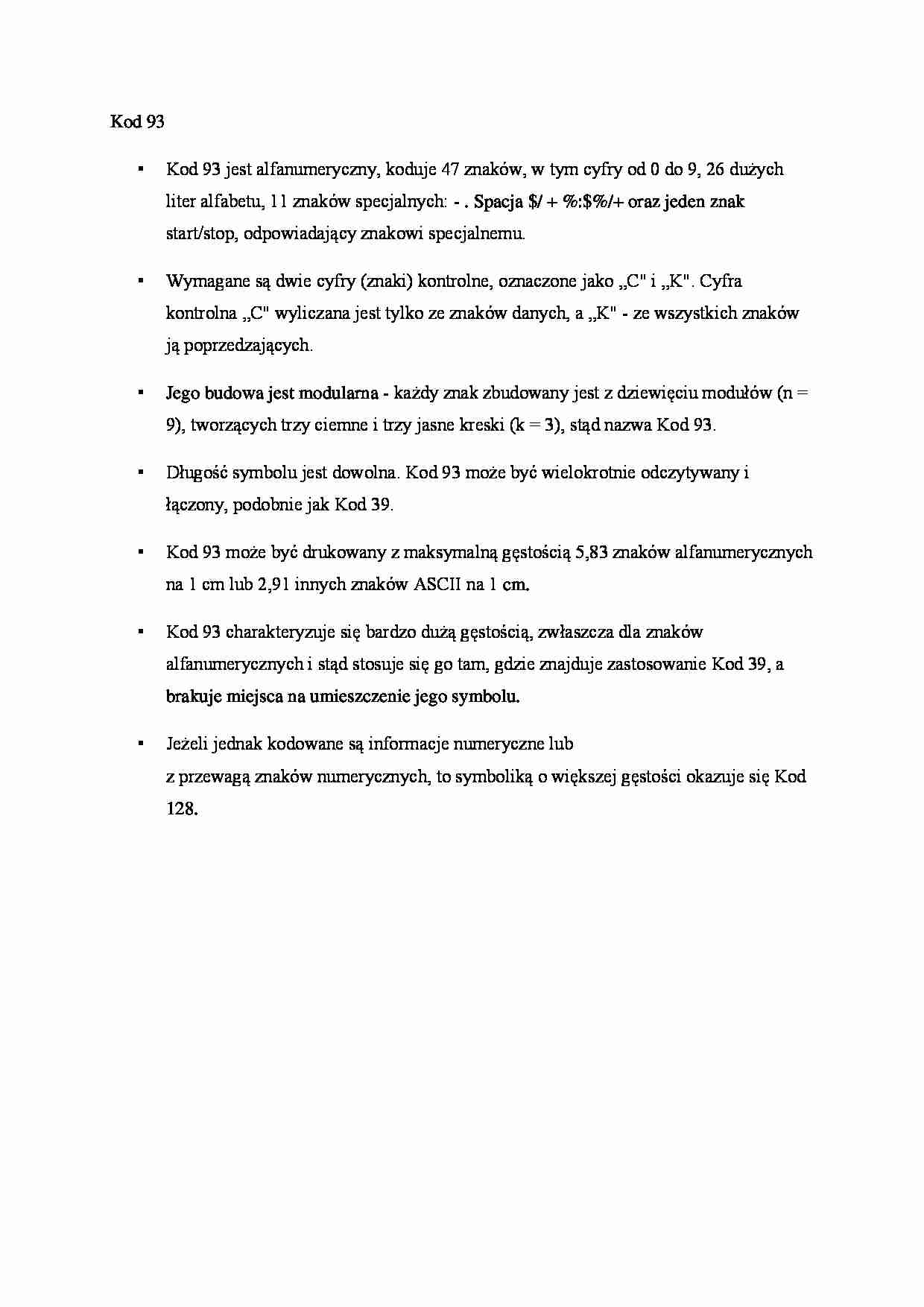 Kod 93 - omówienie - strona 1