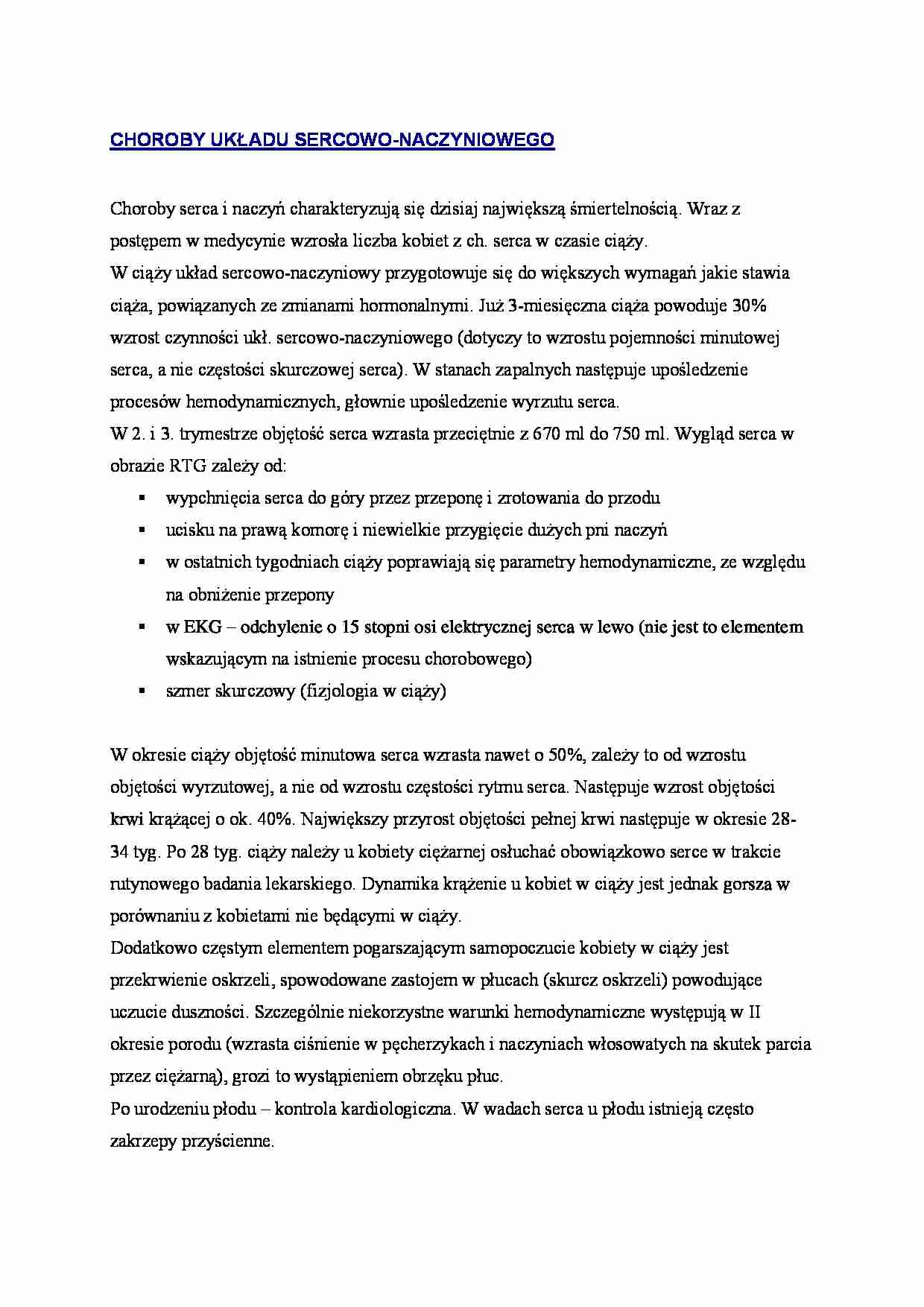 Choroby układu sercowo-naczyniowego - strona 1