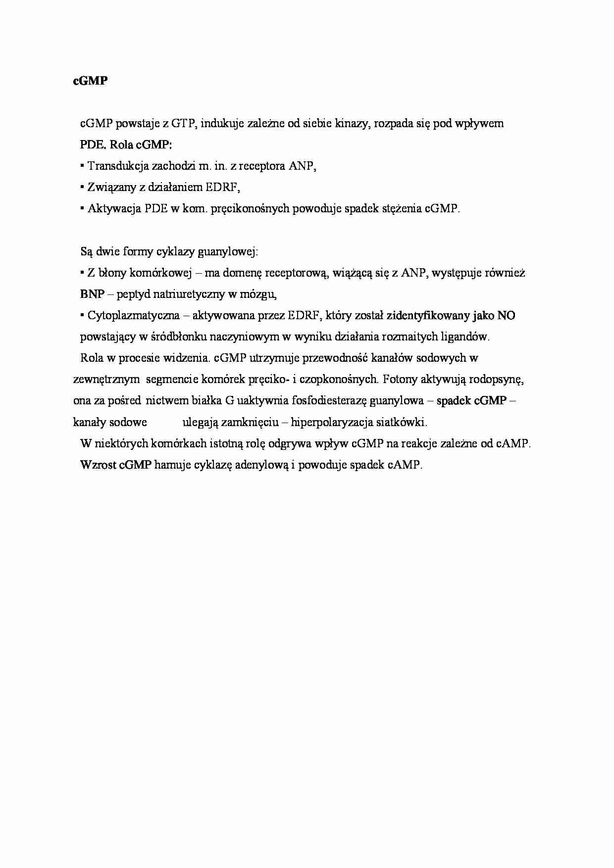 cGMP - omówienie - strona 1