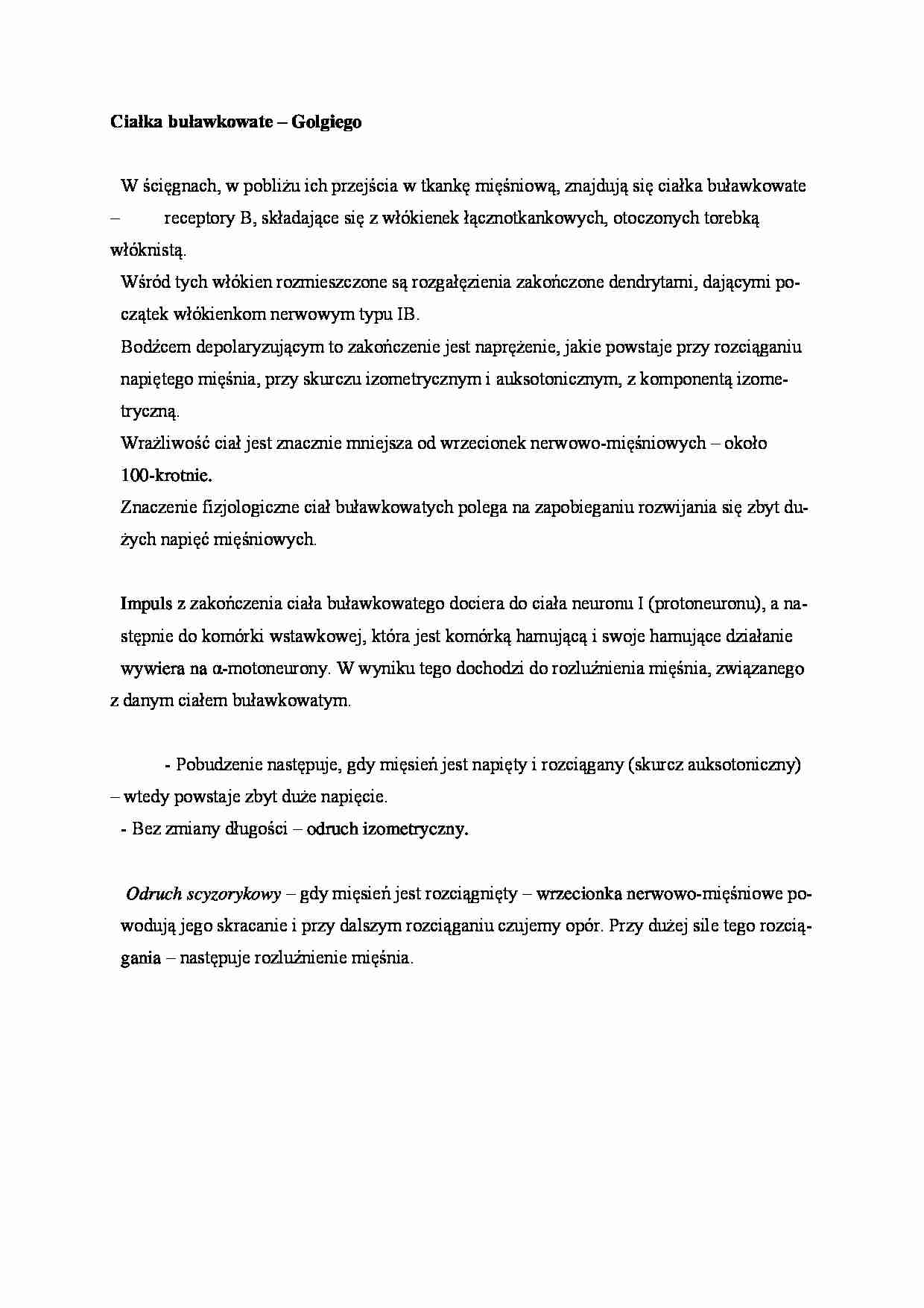 Ciałka buławkowate - omówienie - strona 1