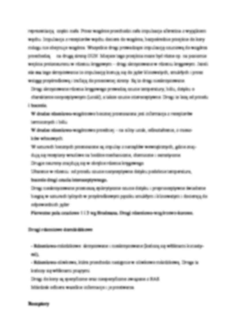 Drogi aferentne - omówienie - strona 2