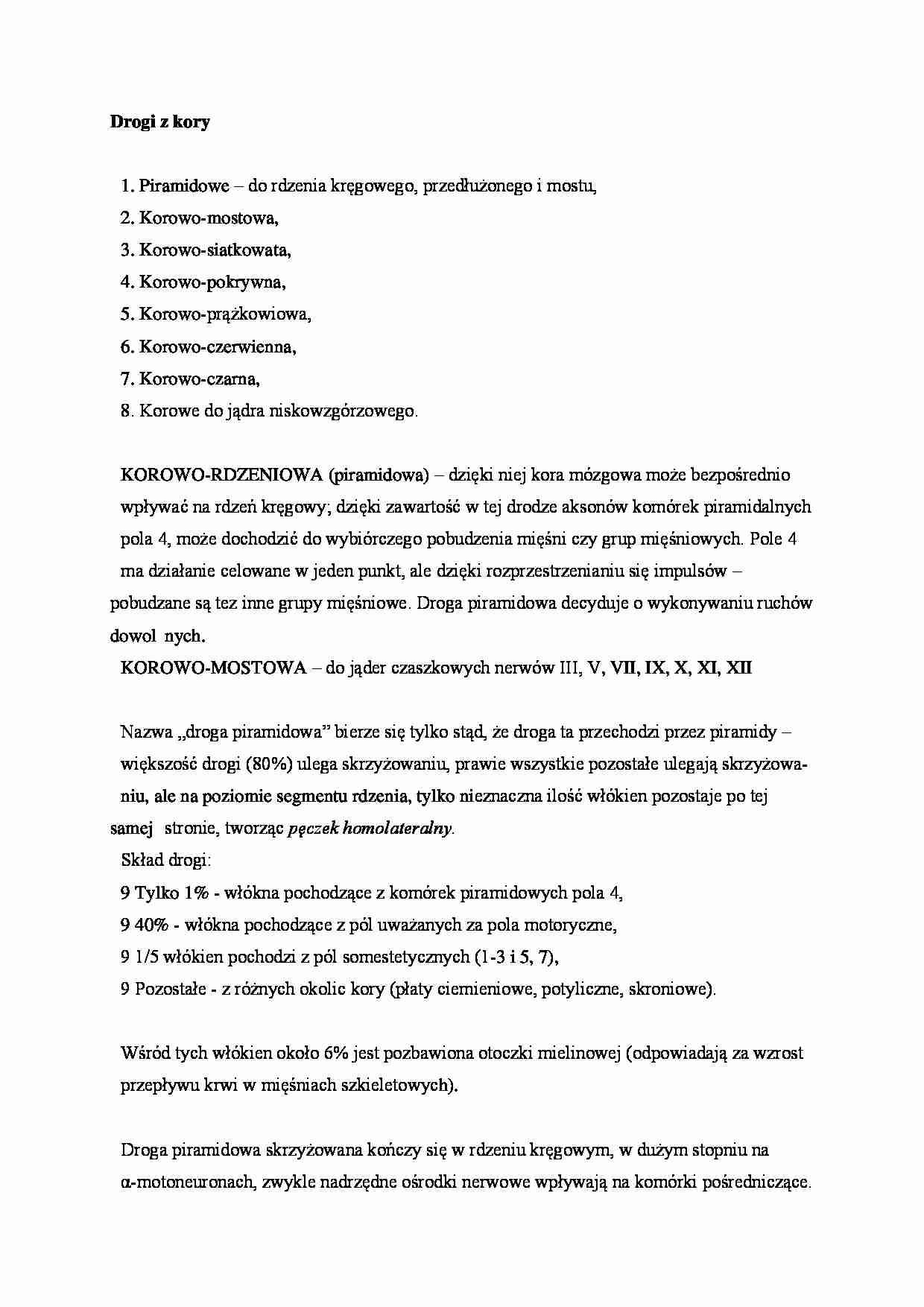 Drogi z kory - omówienie - strona 1