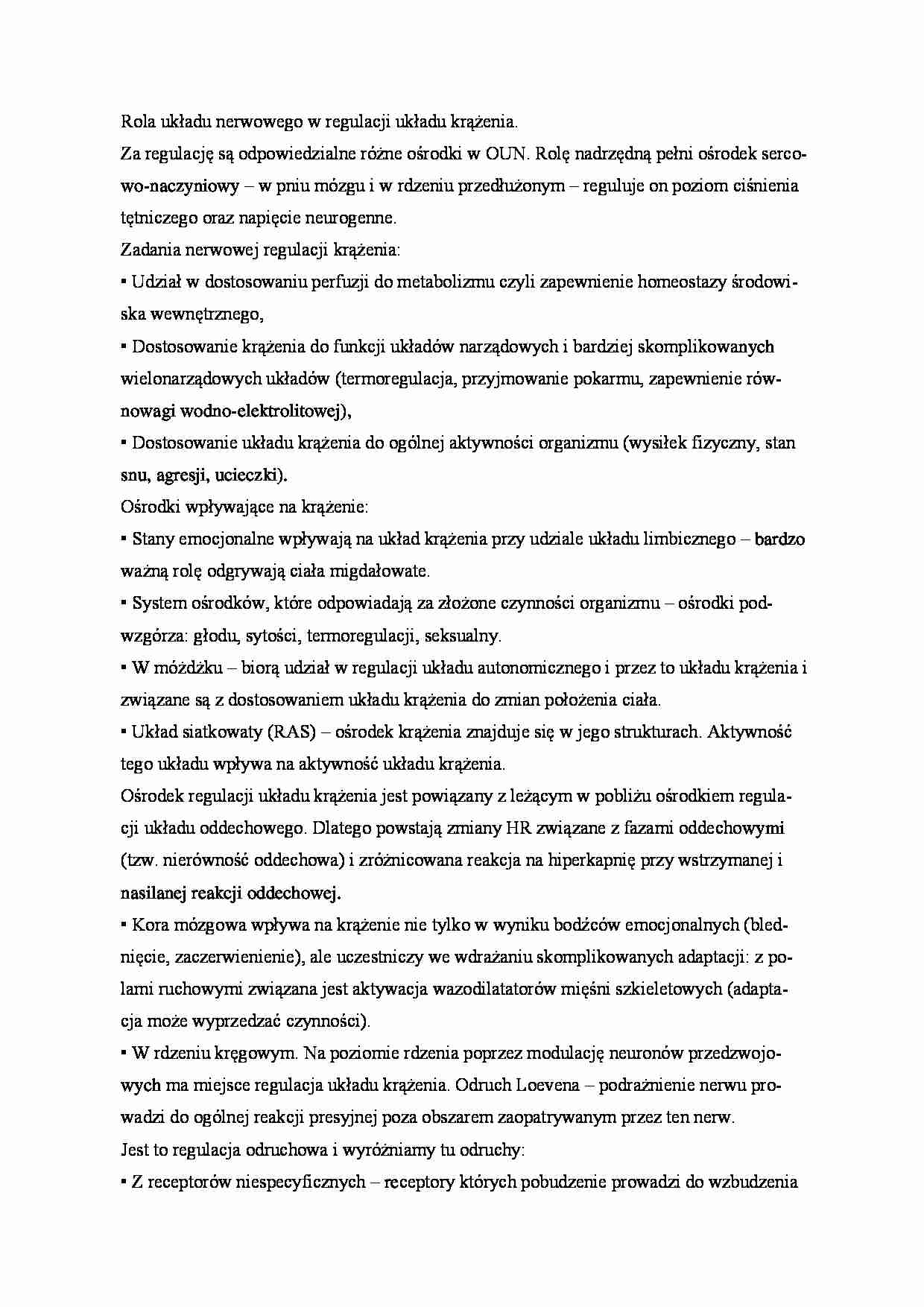 Rola układu nerwowego - omówienie - strona 1