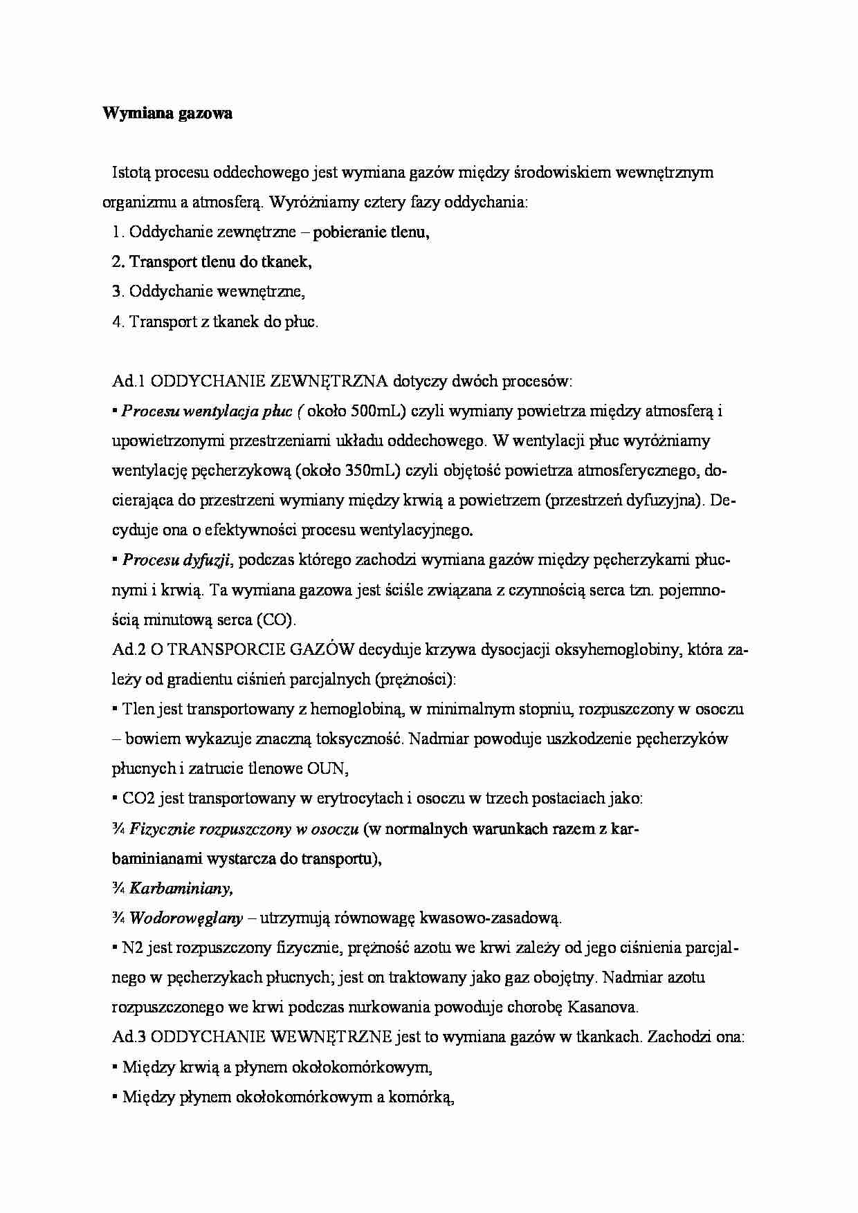 Wymiana gazowa - omówienie - strona 1