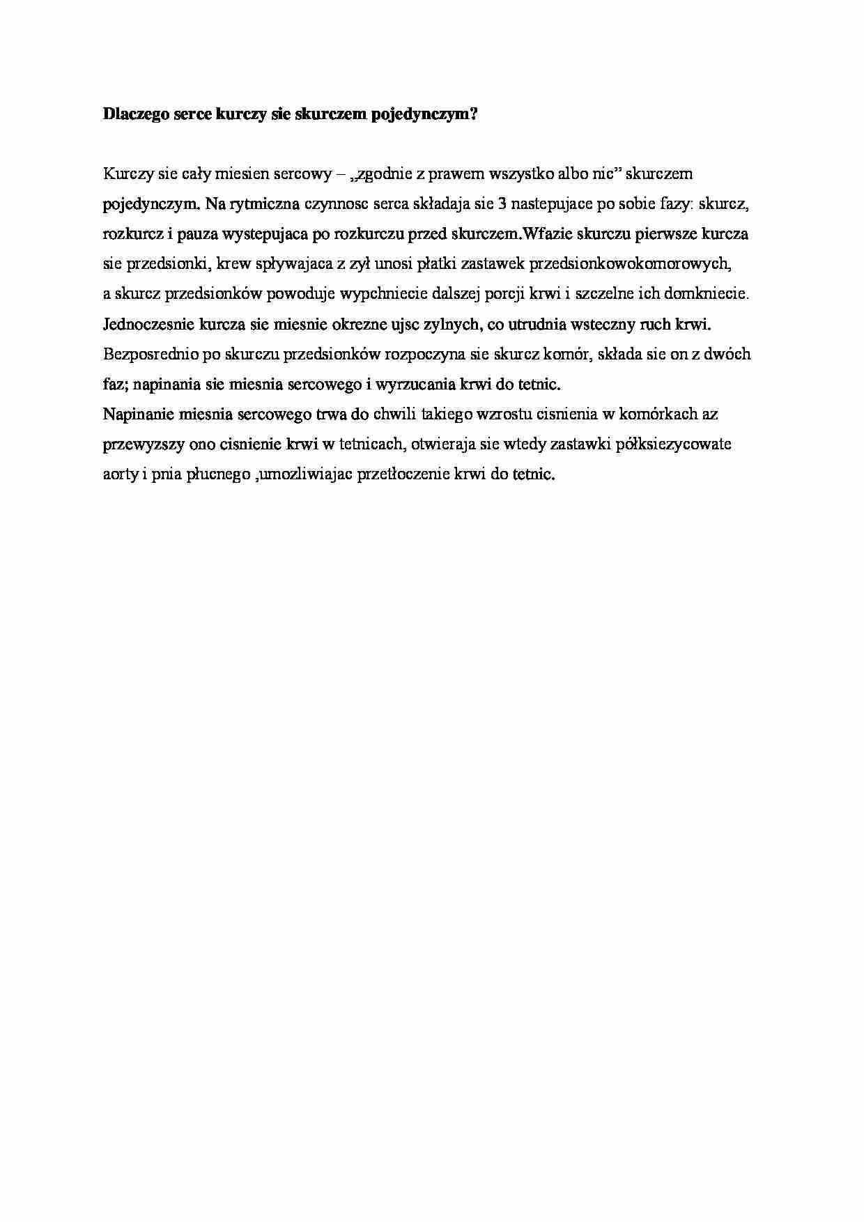 Kurcz pojedyńczy serca - omówienie - strona 1