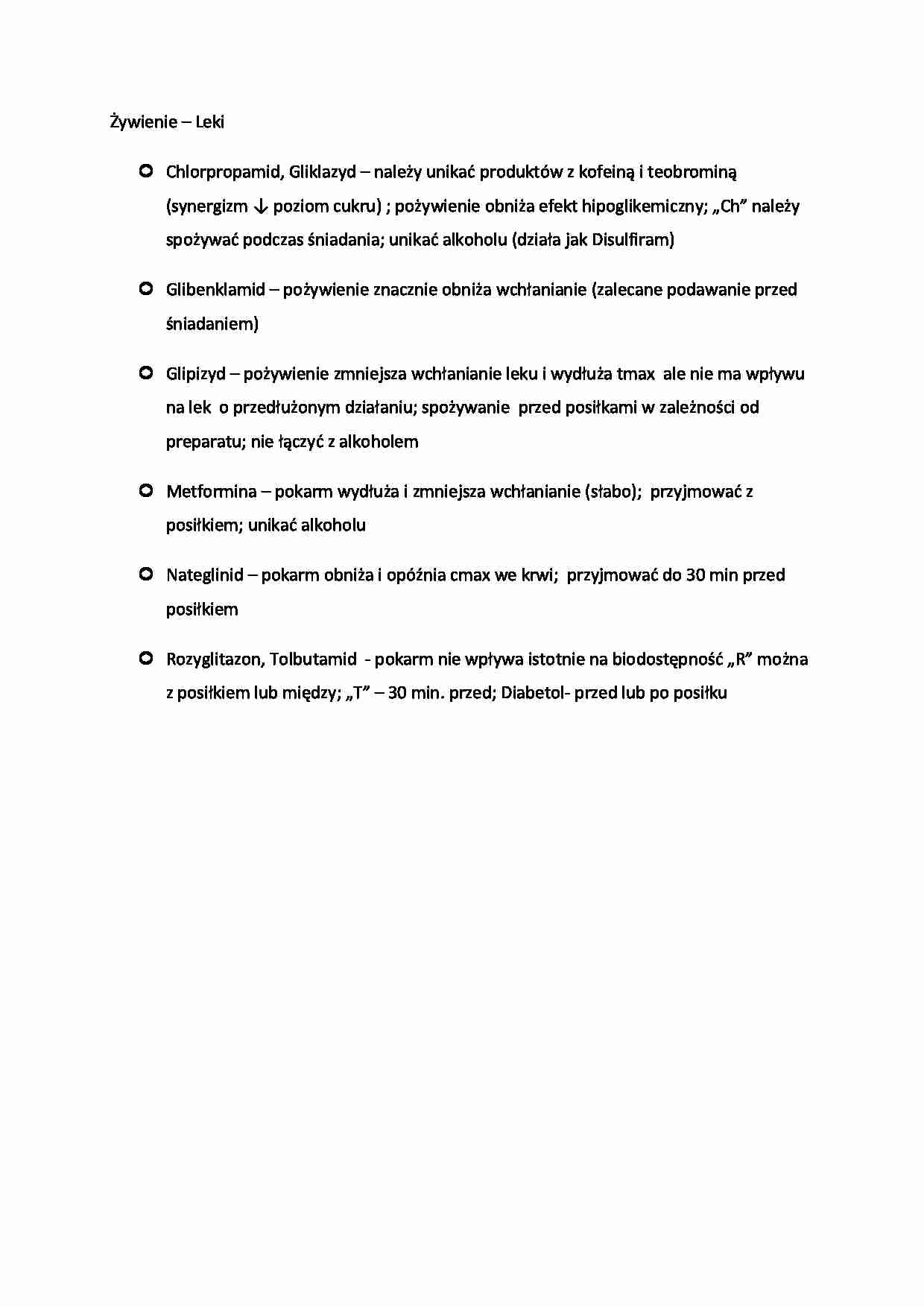 Żywienie - Leki - omówienie - strona 1