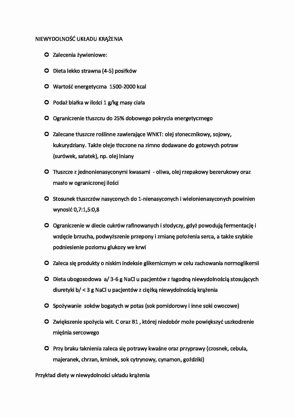 Niewydolność układu krążenia - omówienie - strona 1