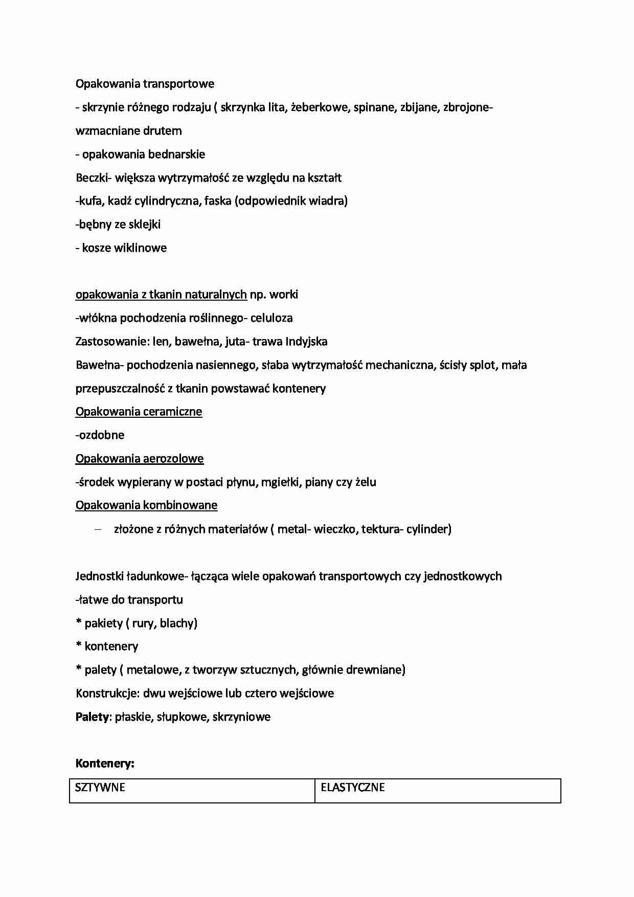 Opakowania - omówienie - Palety - Kontenery - strona 1