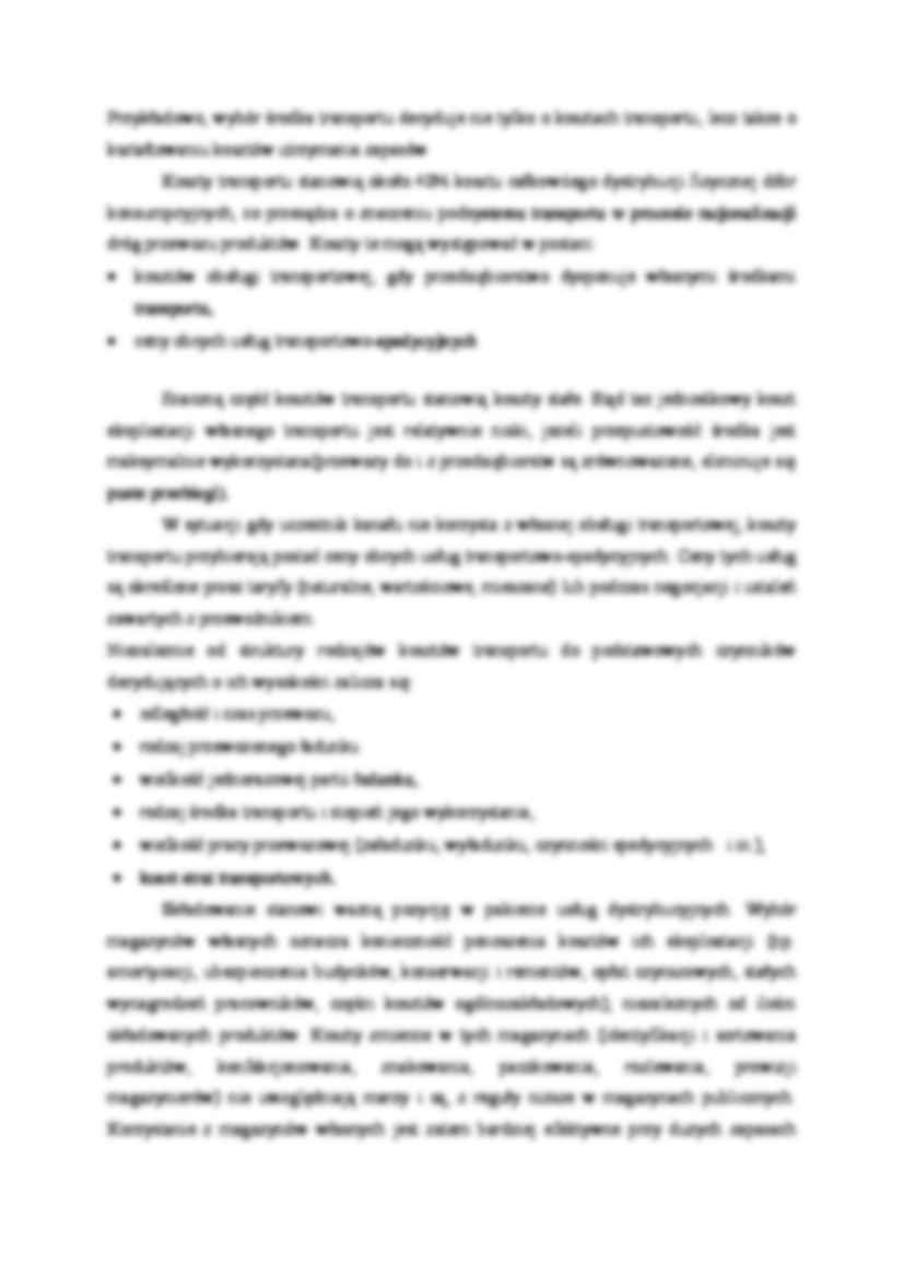 Koszty dystrybucji - omówienie - strona 2