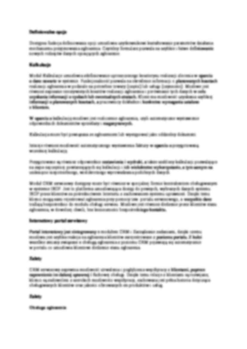 CRM serwisowy - omówienie - strona 2