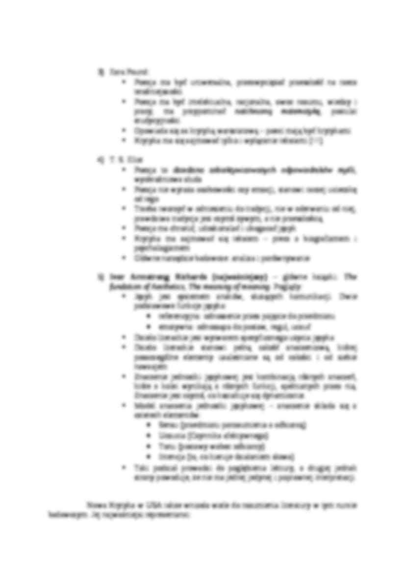 New Criticism - wykład - strona 2