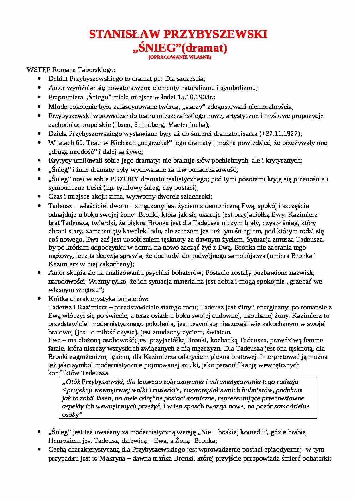 Stanisław Przybyszewski - 