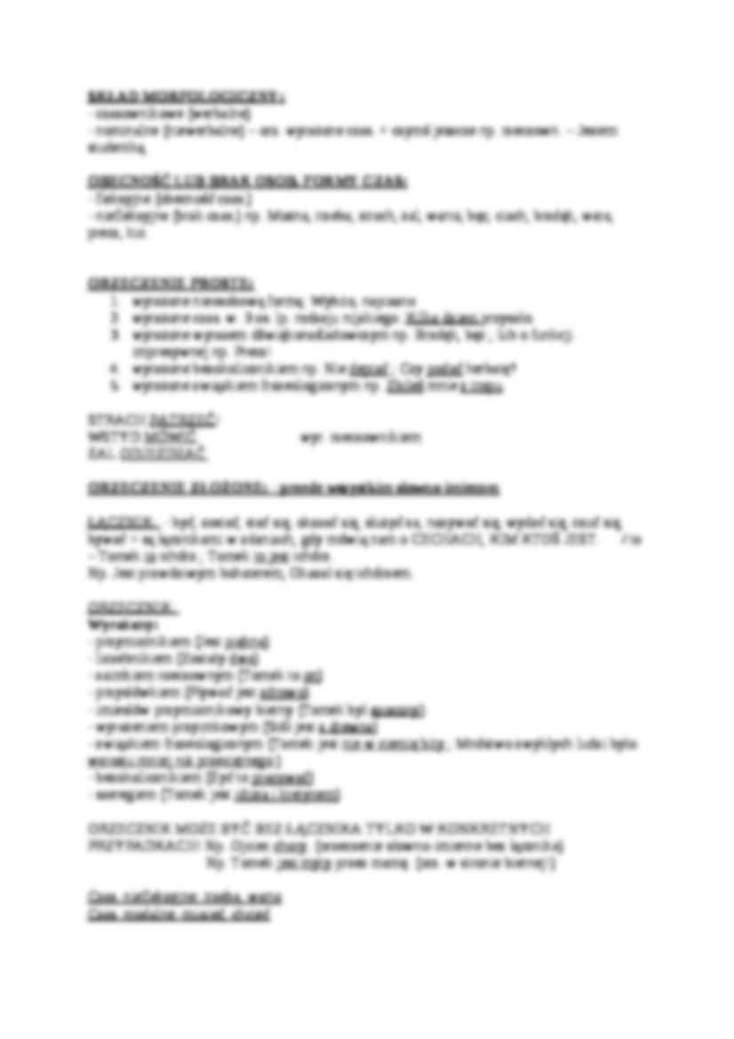 Podmiot i orzeczenie - wykład - strona 2