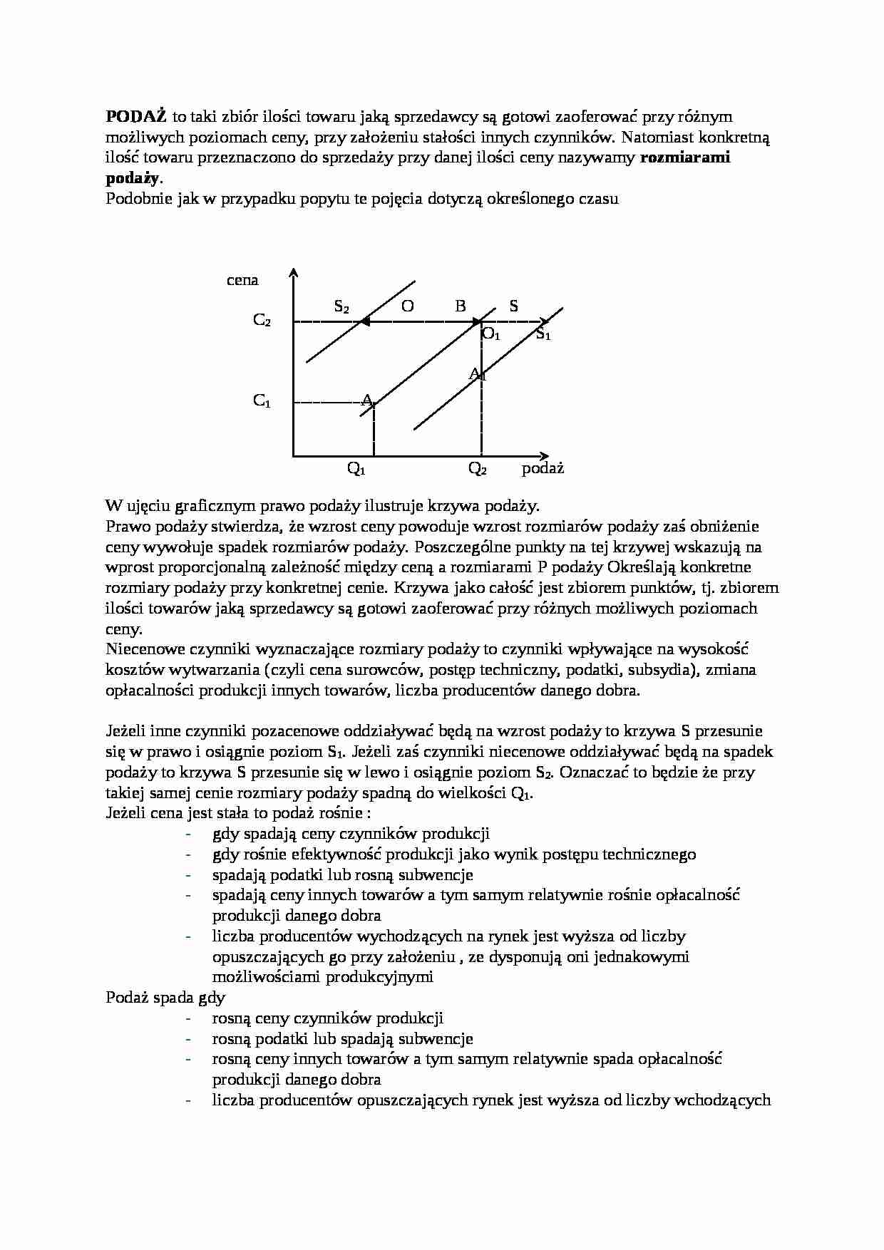 Podaż - wykład - strona 1