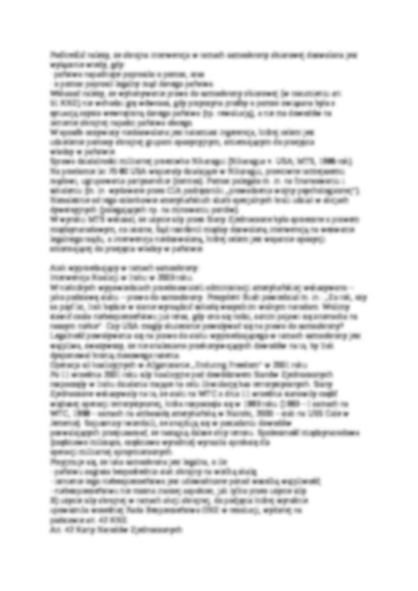 Użycie siły zbrojnej - wykład - strona 2