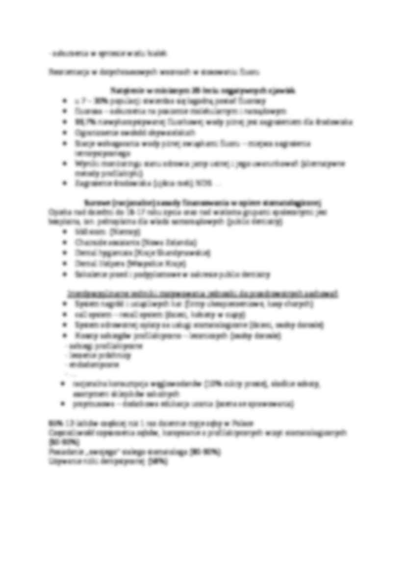 Wykład - Pozamedyczne uwarunkowanie stanu zdrowia jamy ustnej - strona 3