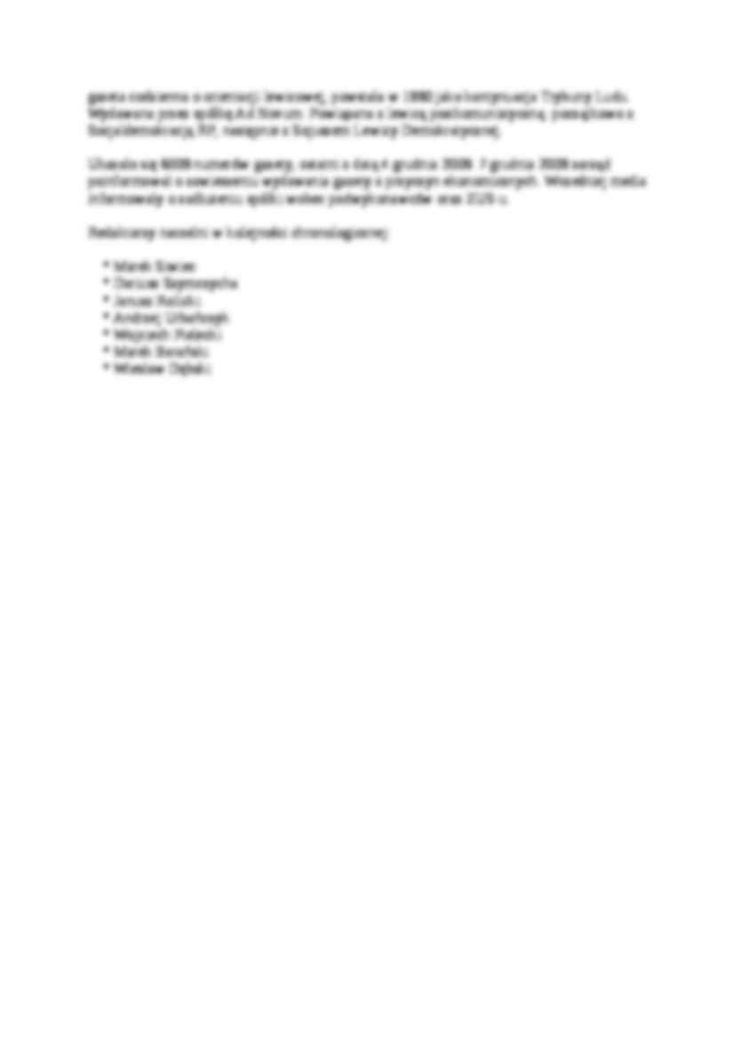 Inne ważne gazety ogólnopolskie - wykład - strona 2