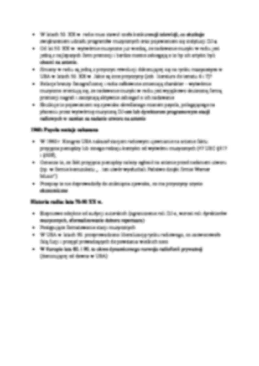 Ekonomiczna analiza radia - historia radia - wykład - strona 2