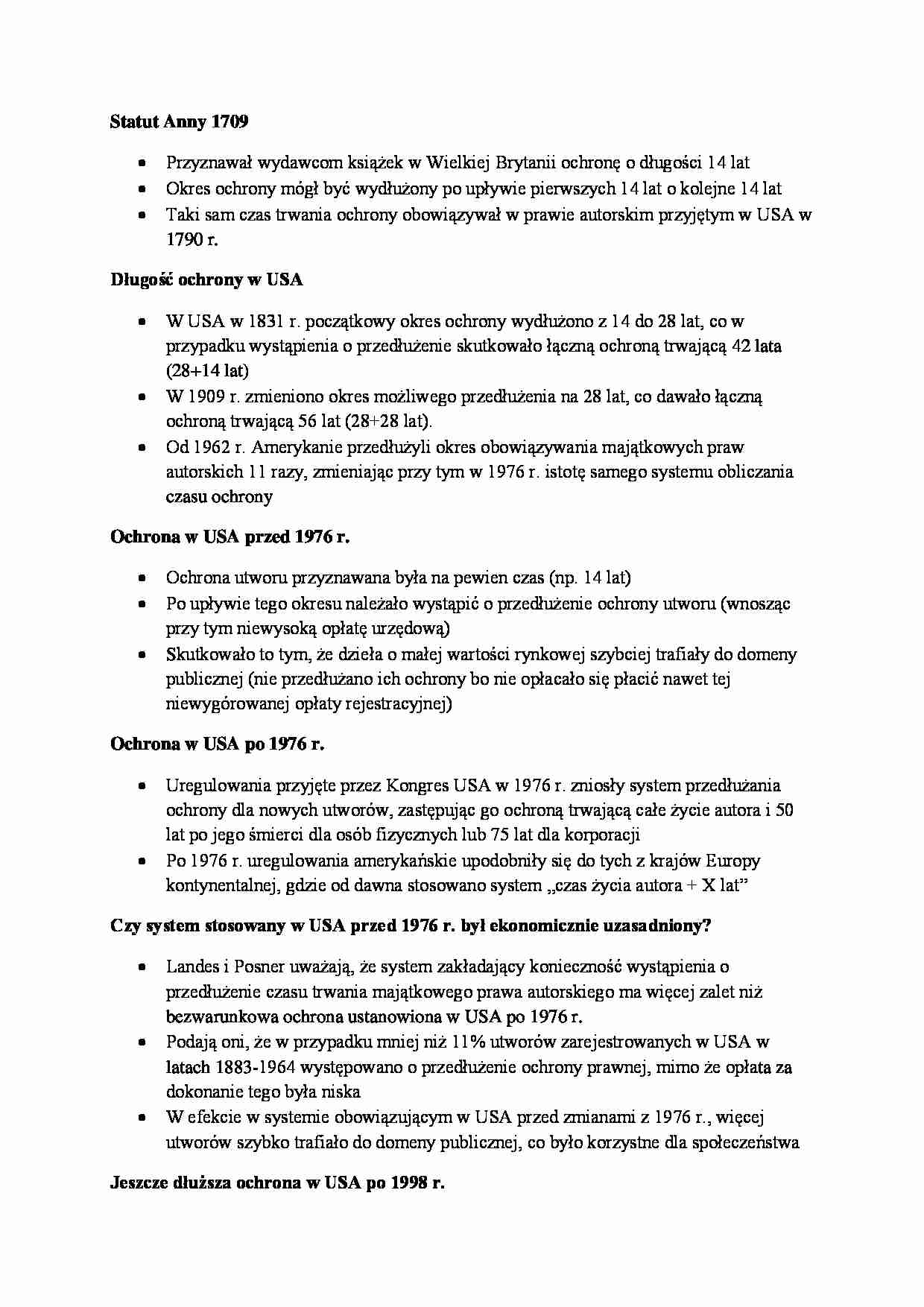 Prawo Autorskie w USA i w Polsce - wykład - strona 1