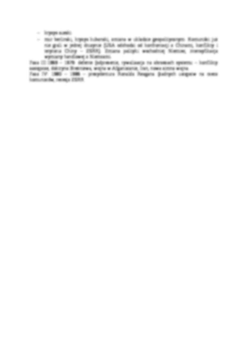 Historia stosunków międzynarodowych w latach 1945-1990 - wykład - strona 2