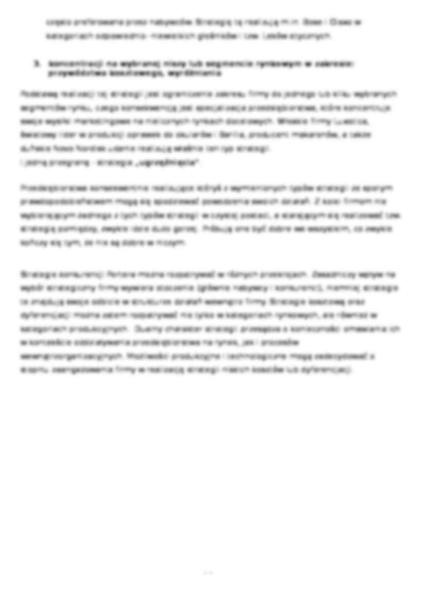 Strategie marketingowe macierz Ansoffa i wg. Portera - strona 2