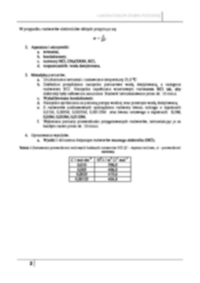 Przewodność - sprawozdanie  - strona 2