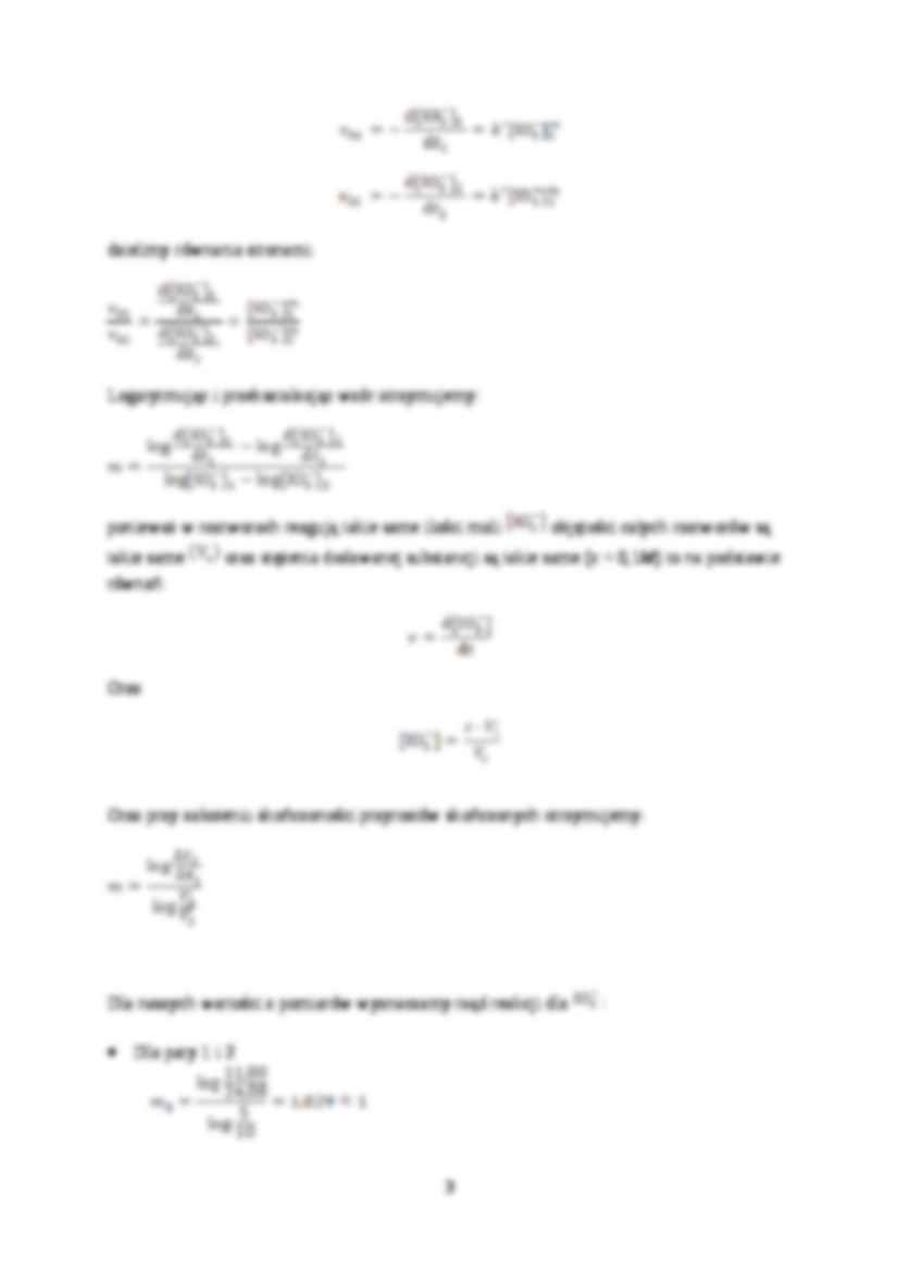 Badanie kinetyki reakcji pomiędzy jonami - omówienie doświadczenia - strona 3