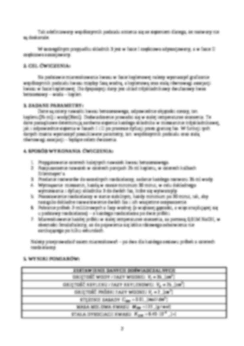 Współczynnik podziału  Nernsta - omówienie - strona 2