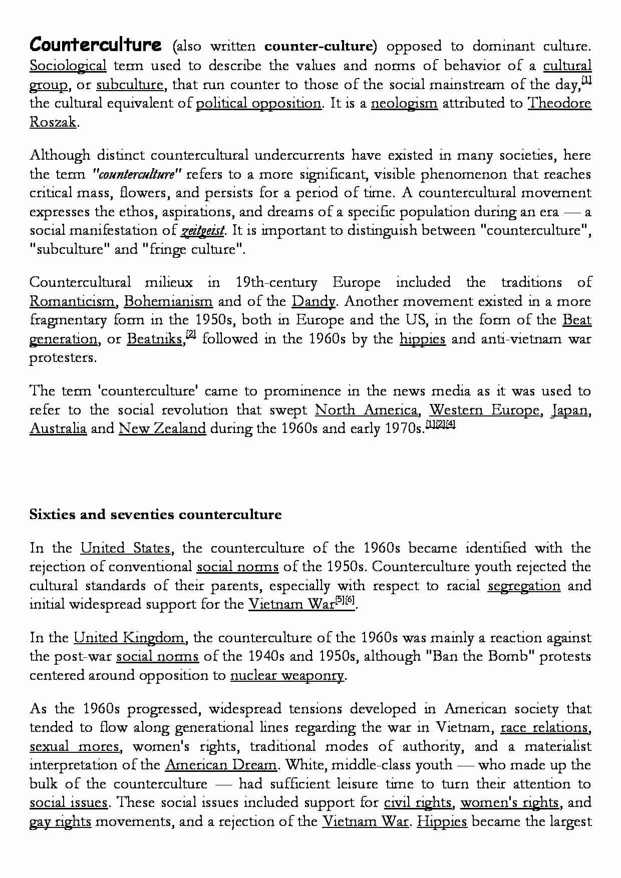 Counterculture-opracowanie - strona 1