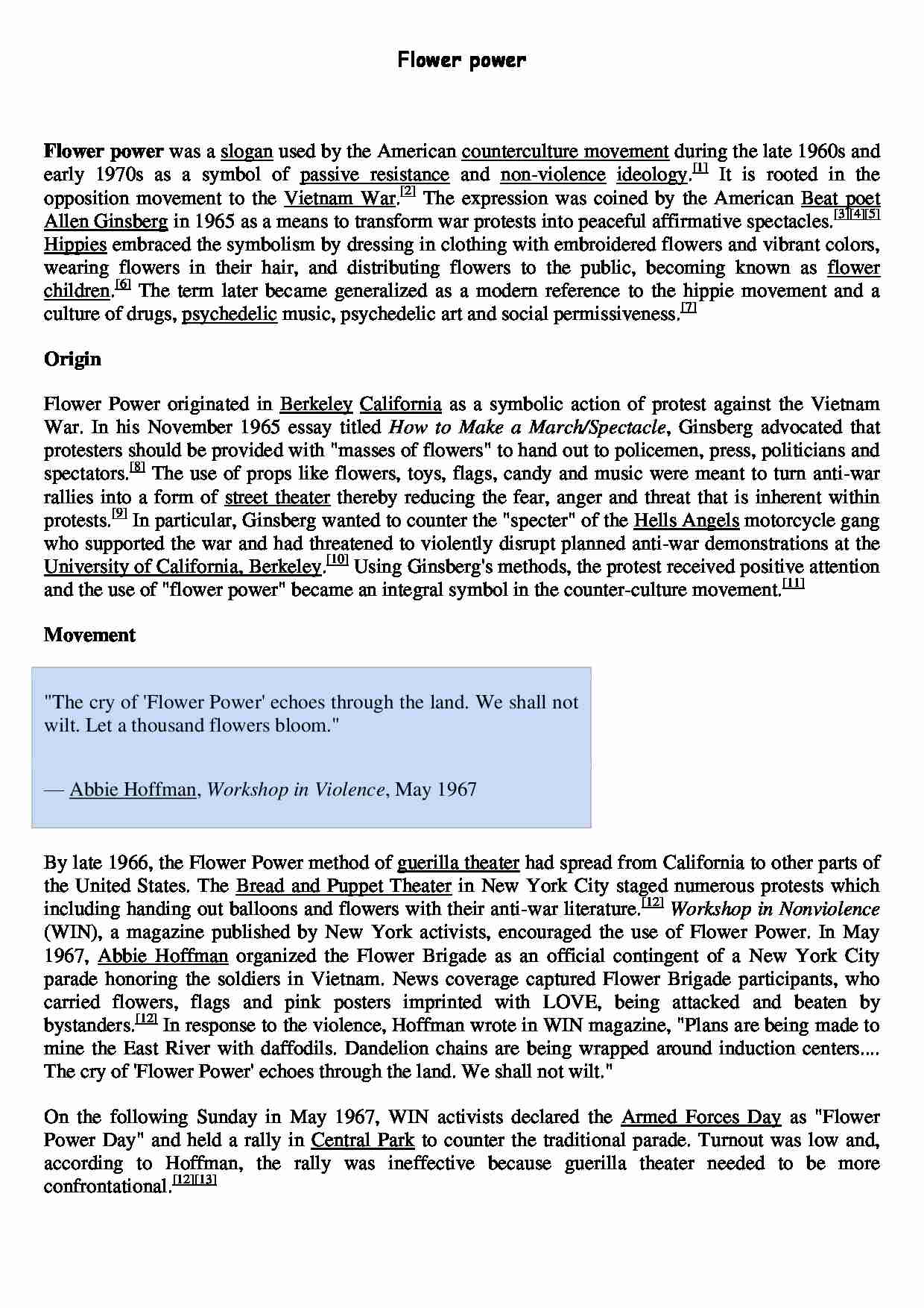 Flower power-opracowanie - strona 1